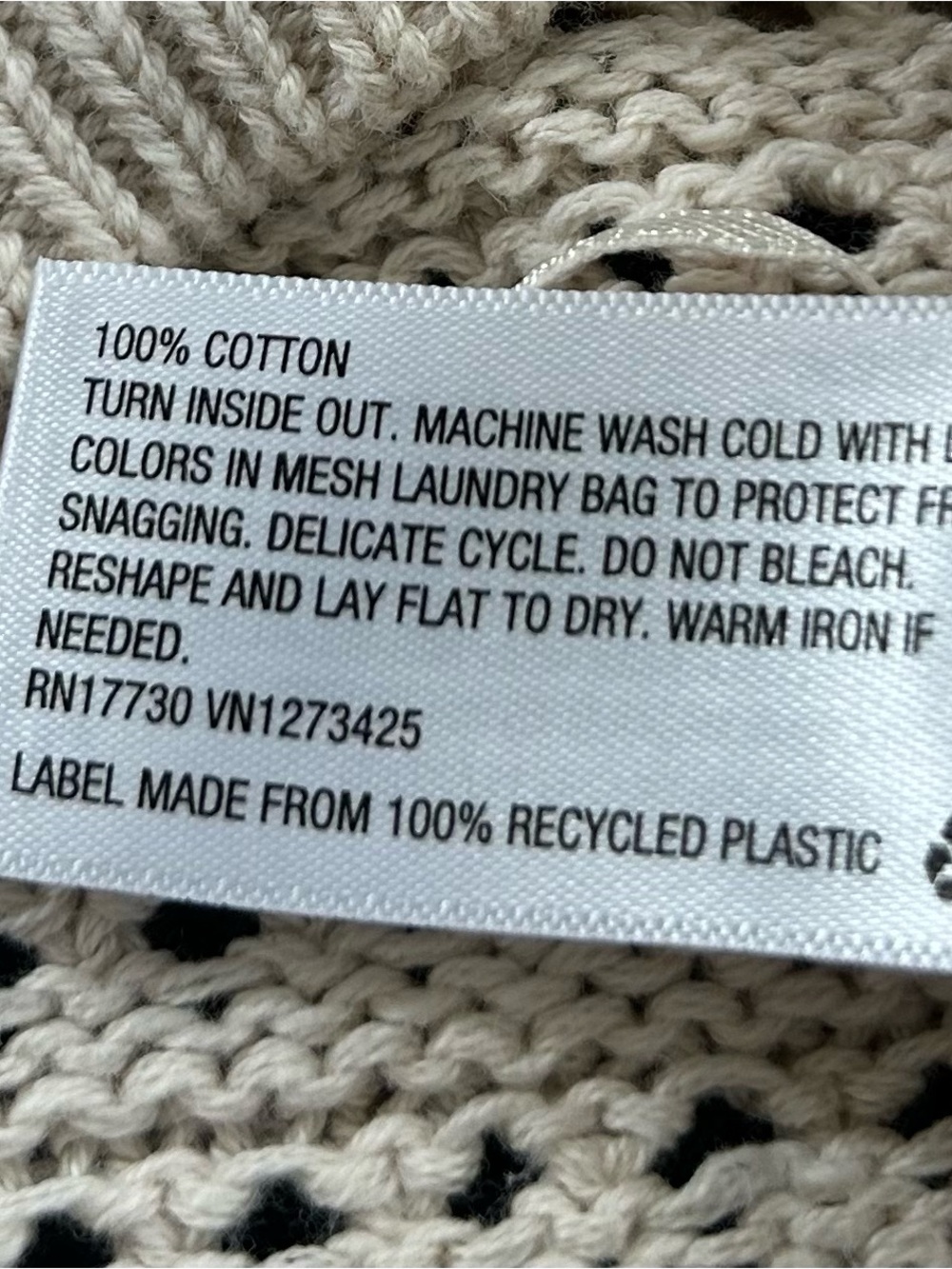 Universal Thread Cream Crochet Open-Knit Top - Picture 4 of 4